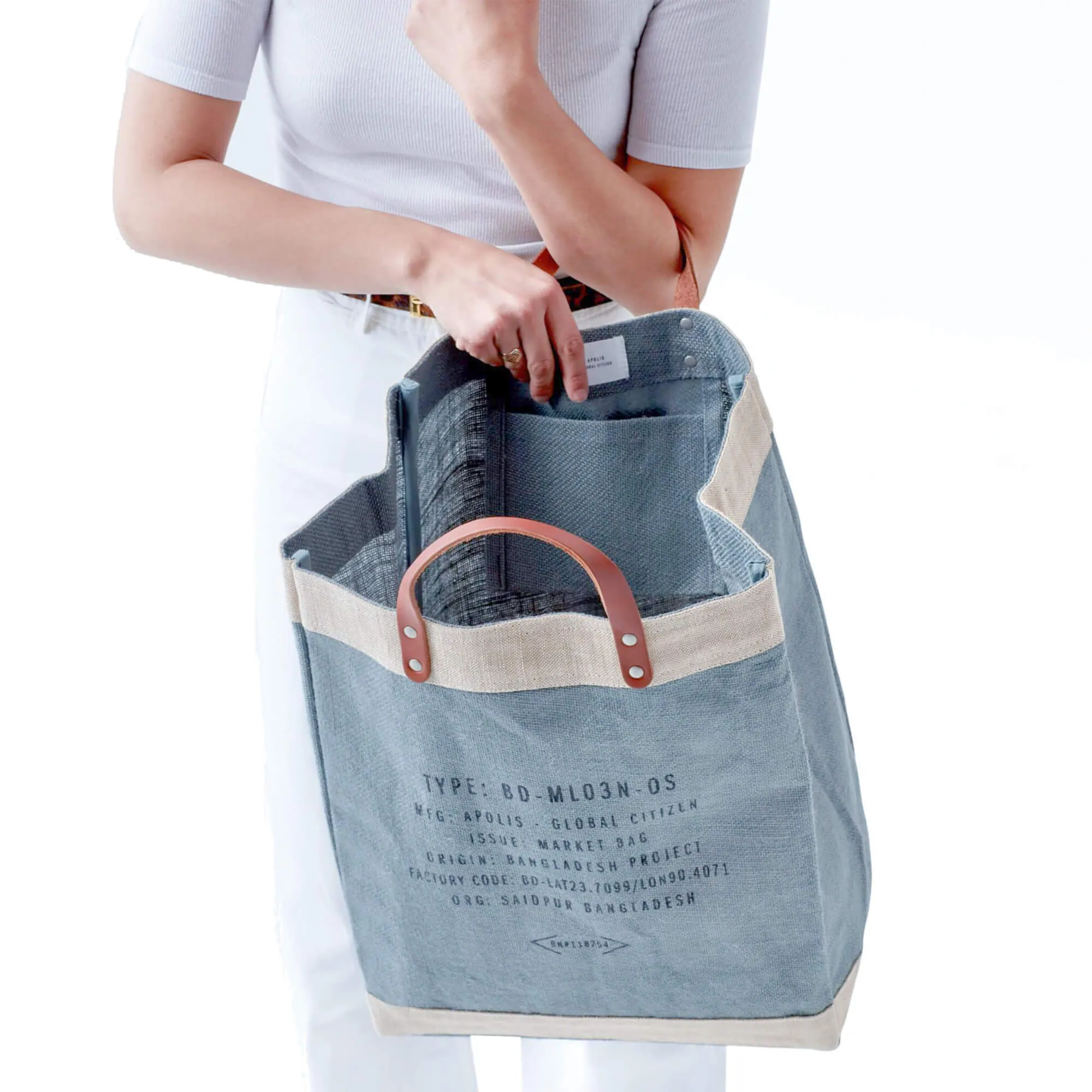 Market Bag in Cool Gray