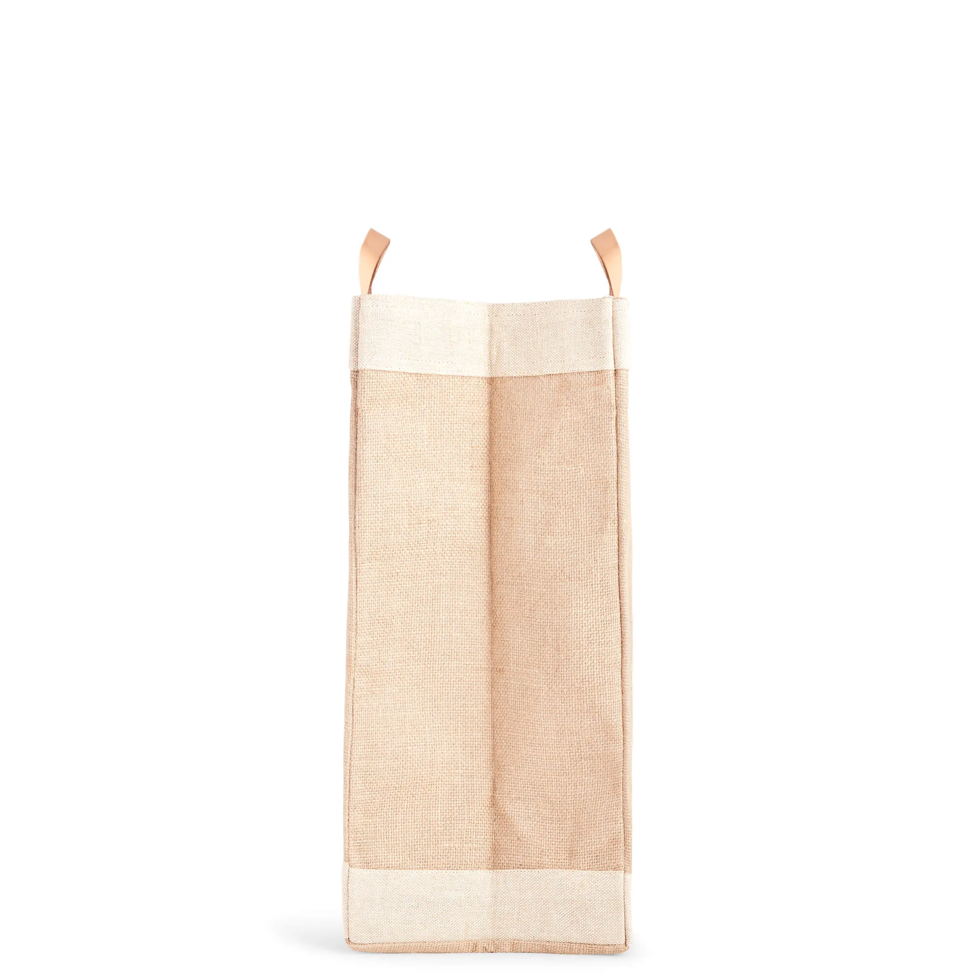 Market Bag in Natural with “PICNIC”