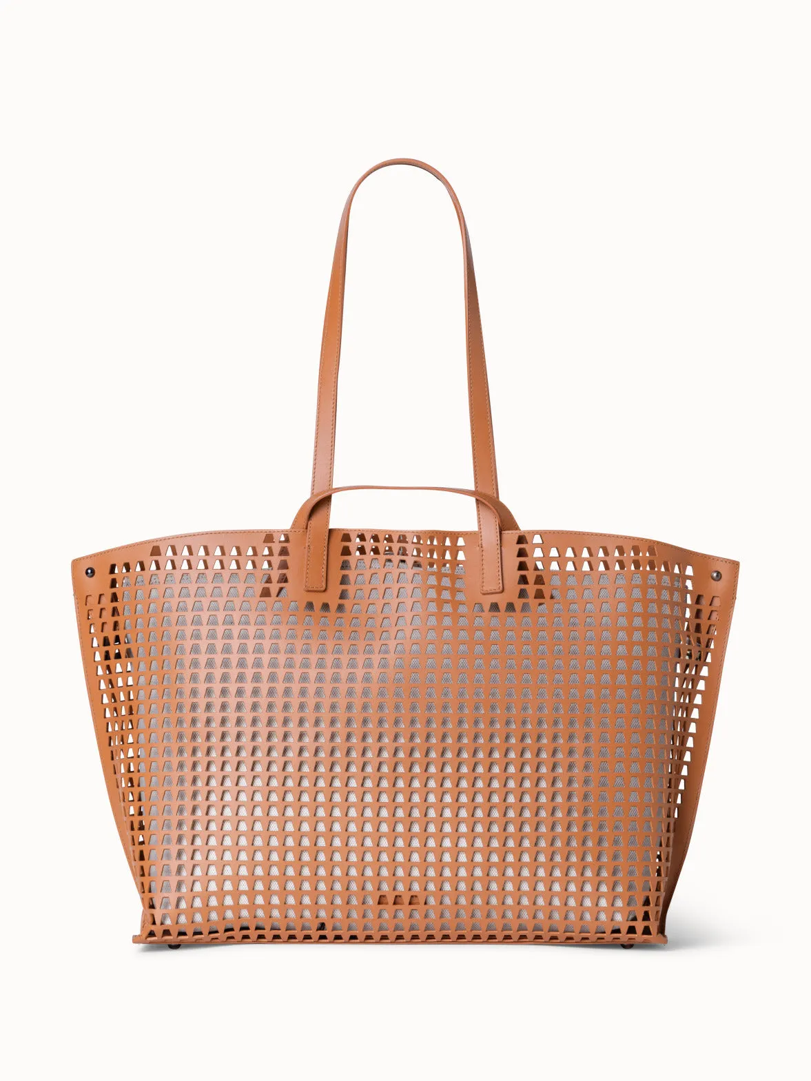 Medium Ai Shoulder Bag in Trapez Lasercut