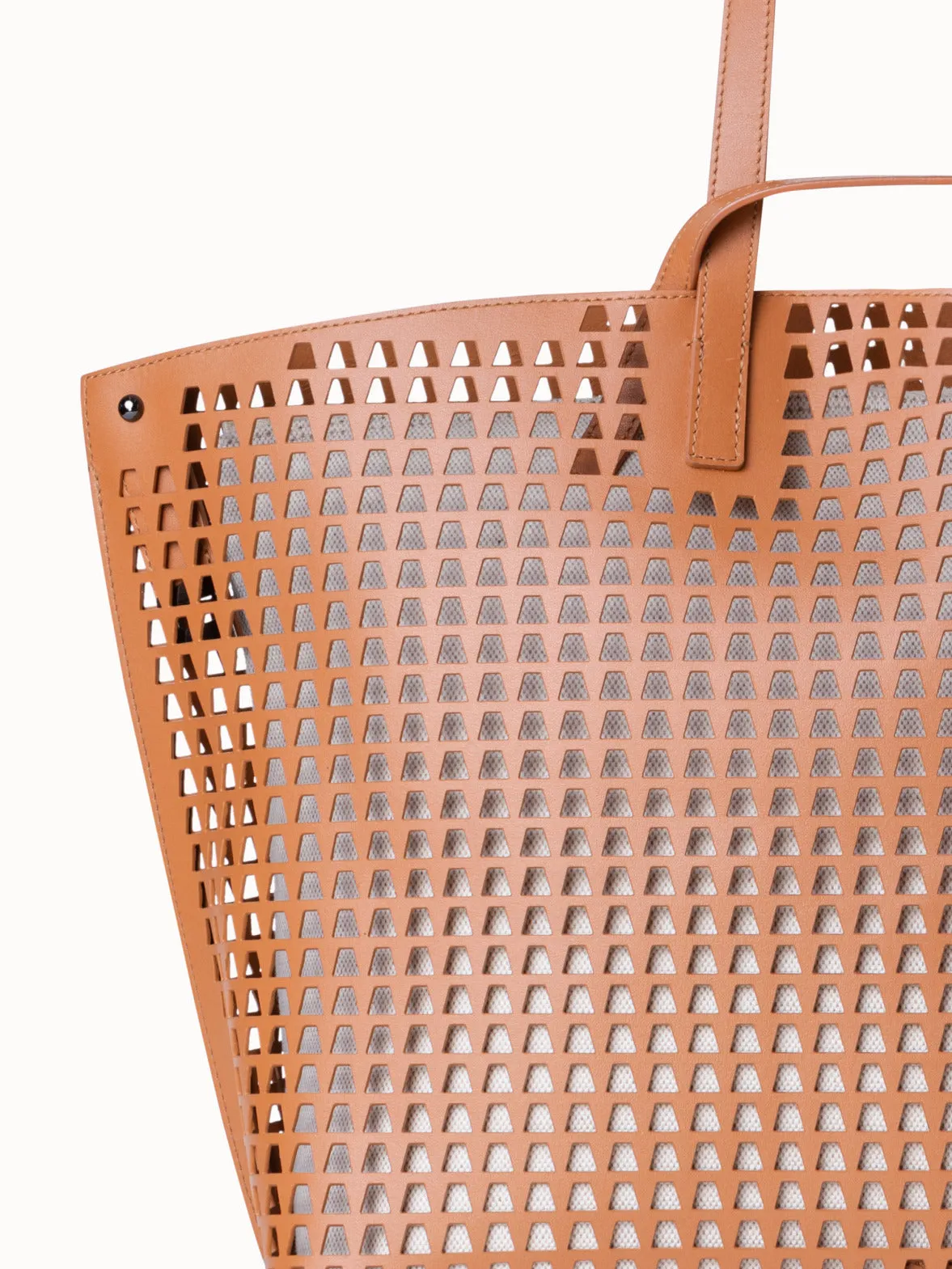 Medium Ai Shoulder Bag in Trapez Lasercut