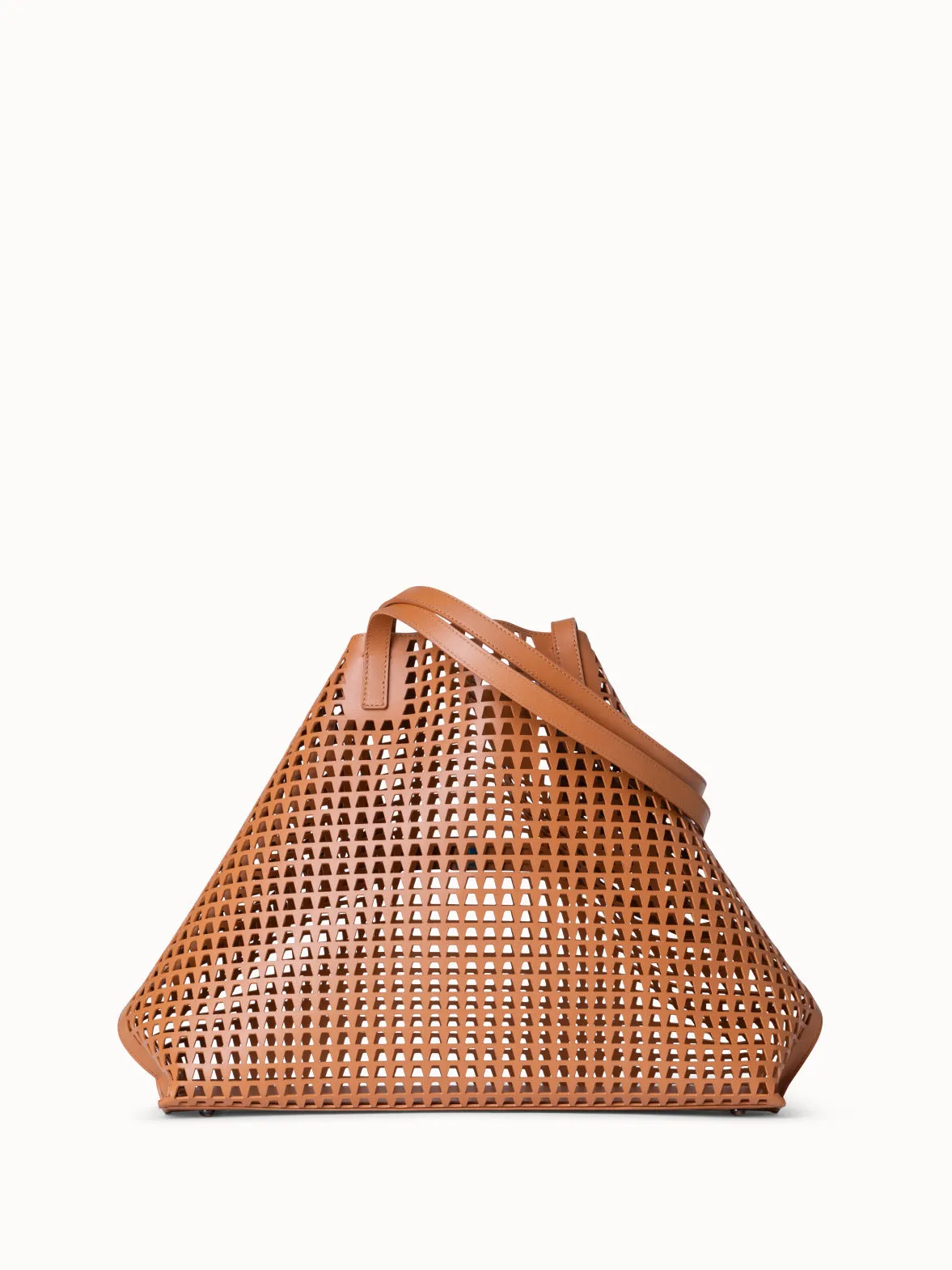 Medium Ai Shoulder Bag in Trapez Lasercut