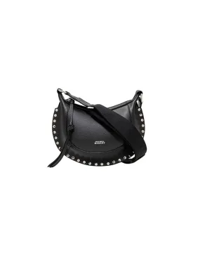 Mini Oskan Moon Shoulder Bag in Black/Silver