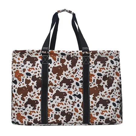 Mocha Cow NGIL Mega Shopping Utility Tote Bag