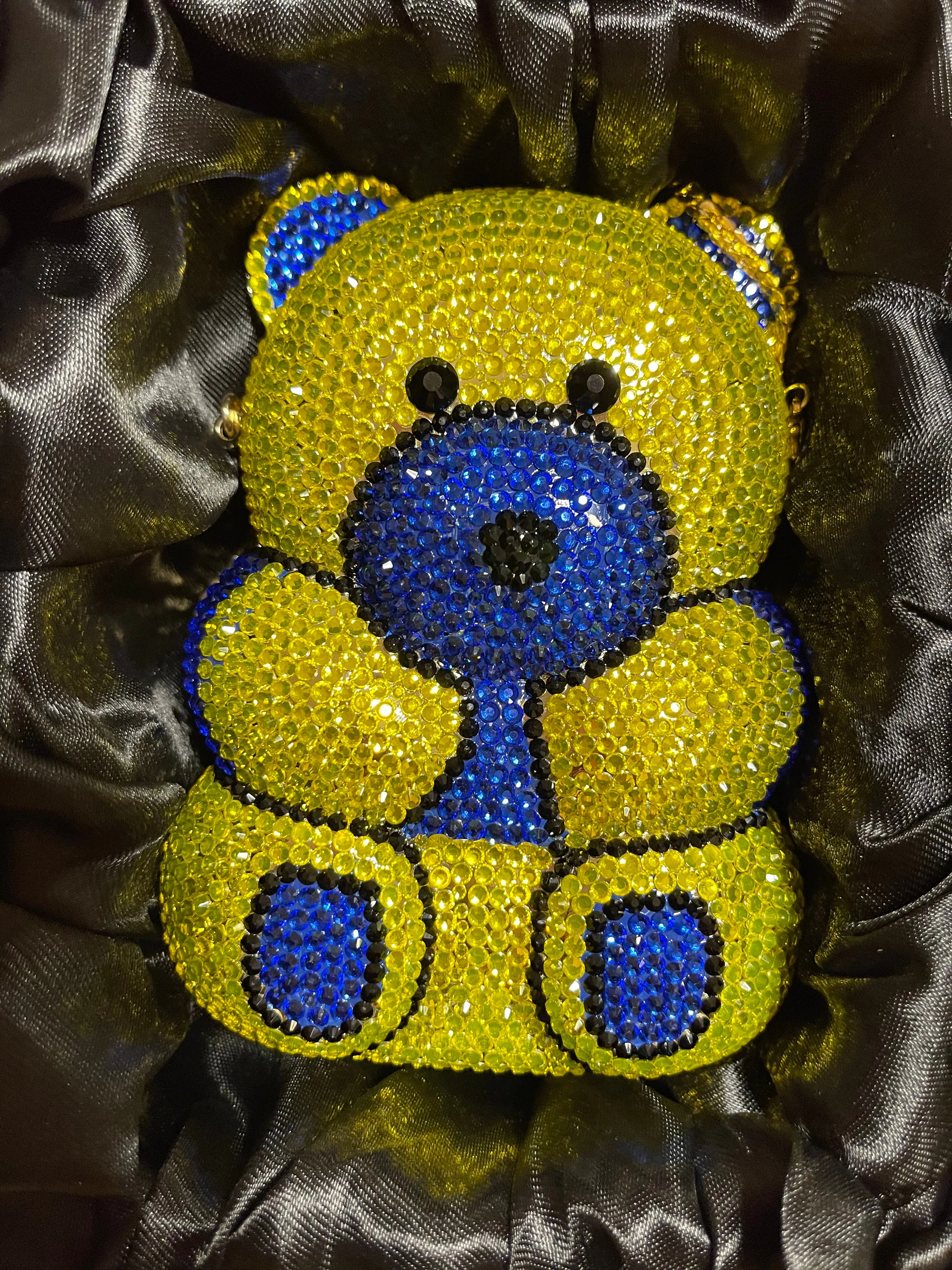 My Teddy Bear Rhinestone Clutch