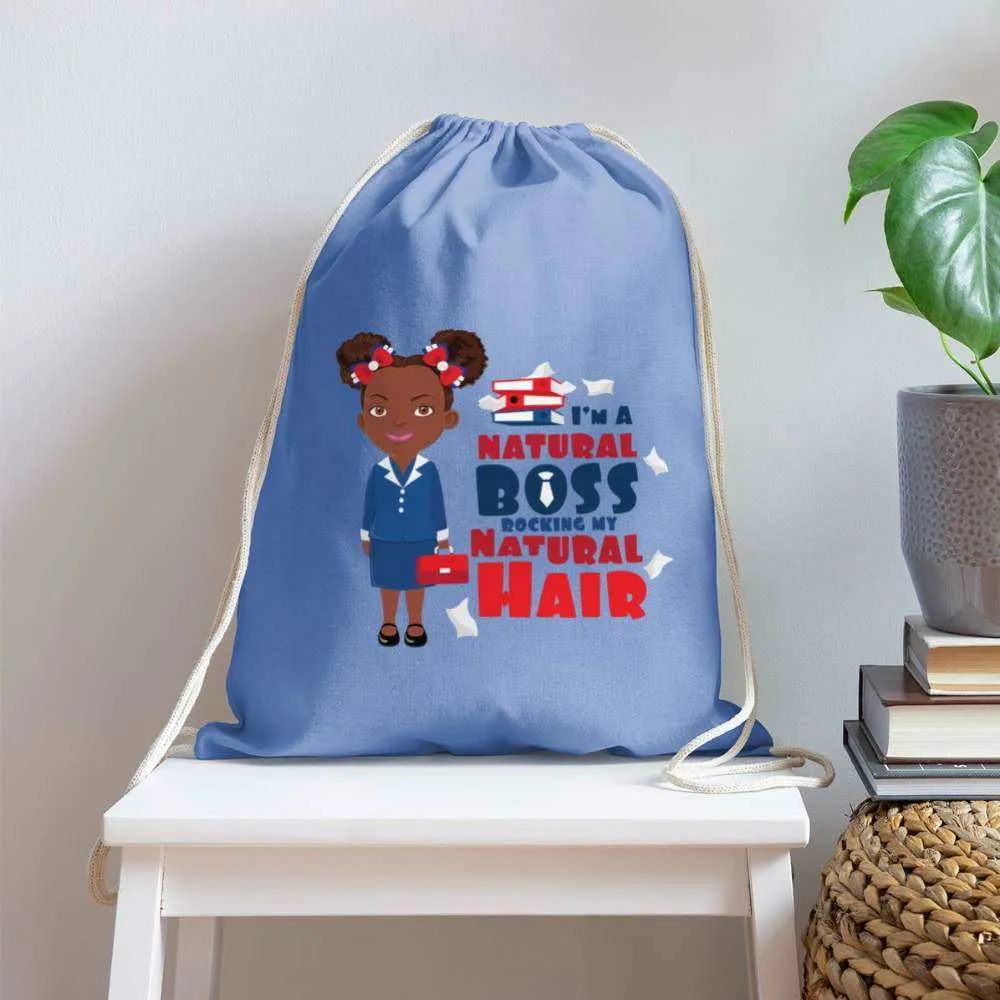 Natural Boss Cotton Drawstring Bag