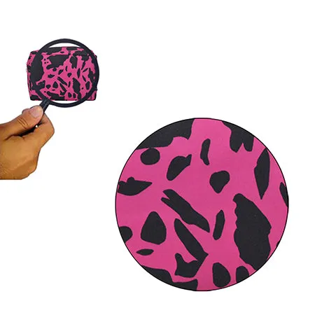 Neon Cow Hot Pink NGIL Large Cosmetic Travel Pouch