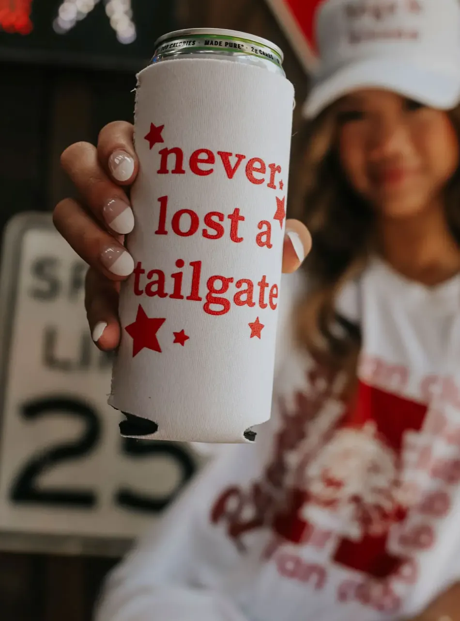 Never Lost a Tailgate Tall Drink Sleeve