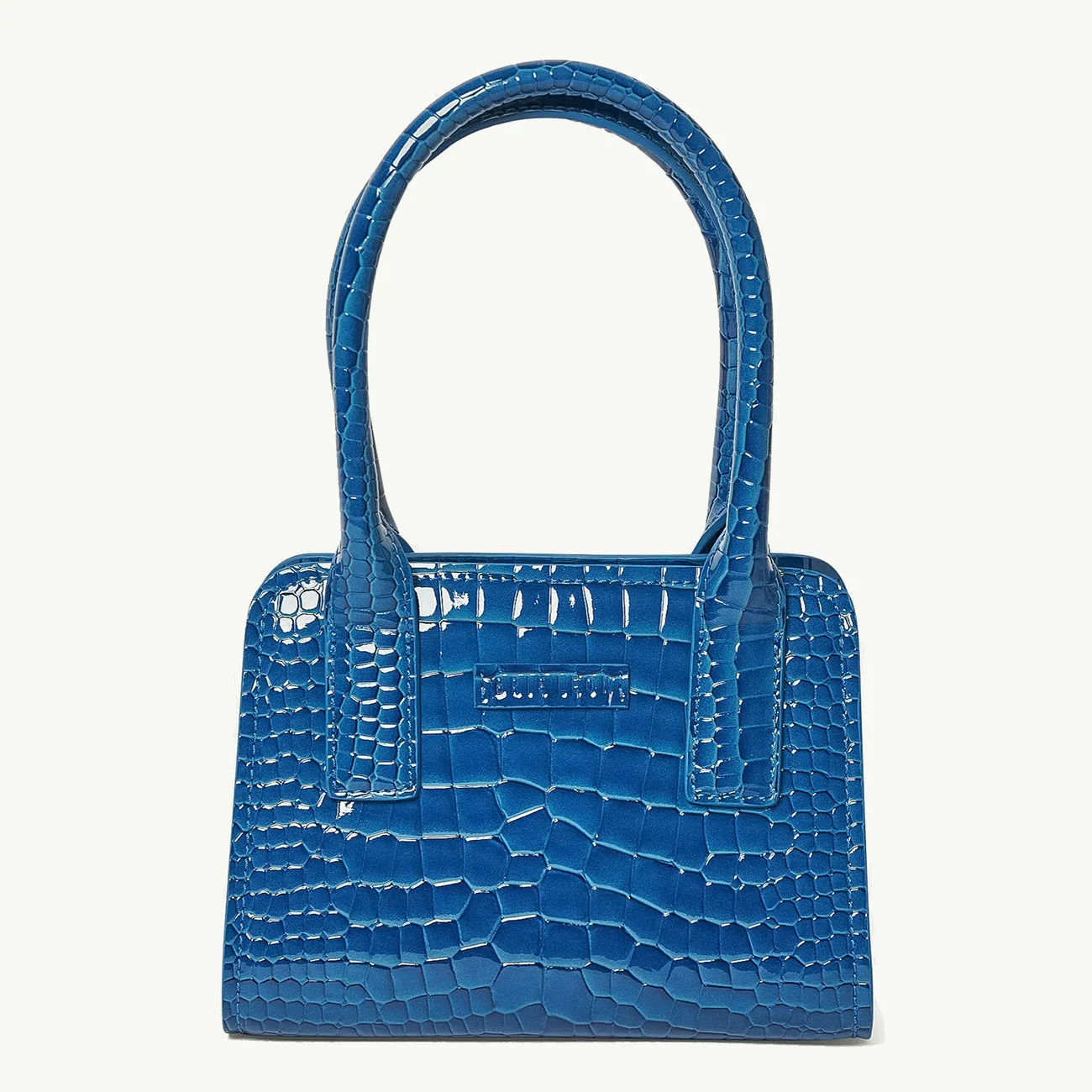 PALOMA MINI TOTE BAG COBALT RECYCLED CROC