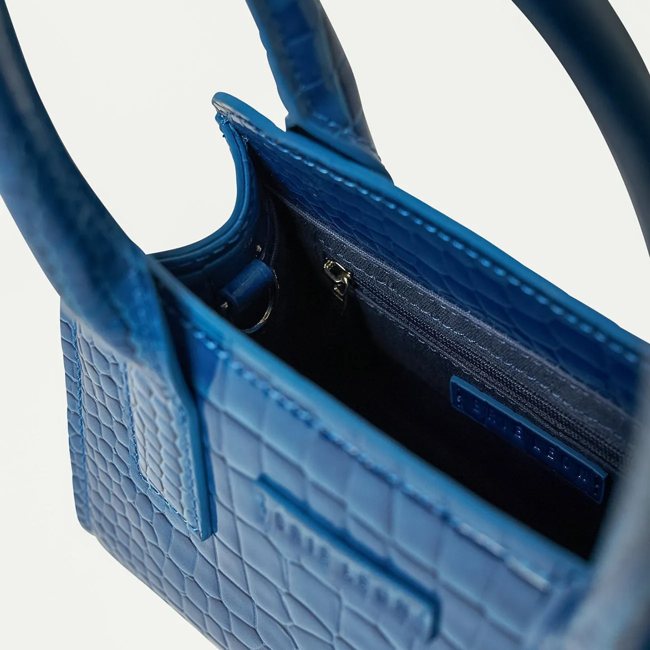 PALOMA MINI TOTE BAG COBALT RECYCLED CROC