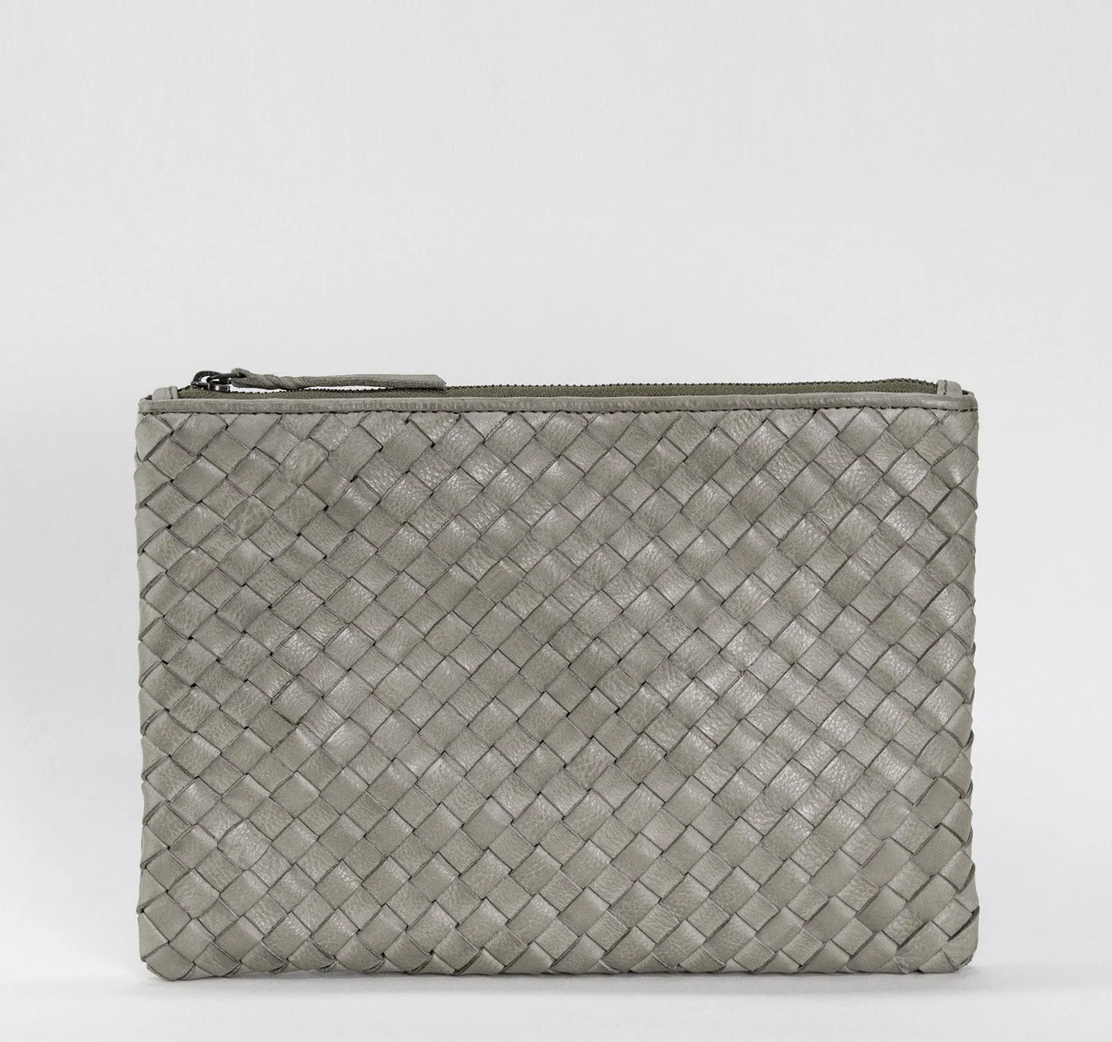 Rock Paper Scissors Feed Woven Clutch Pouch