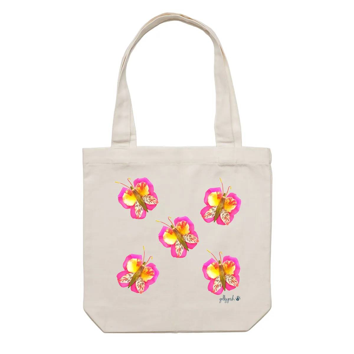 Rose Butterflies Tote Bag