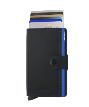 Secrid Miniwallet Matte Black & Blue