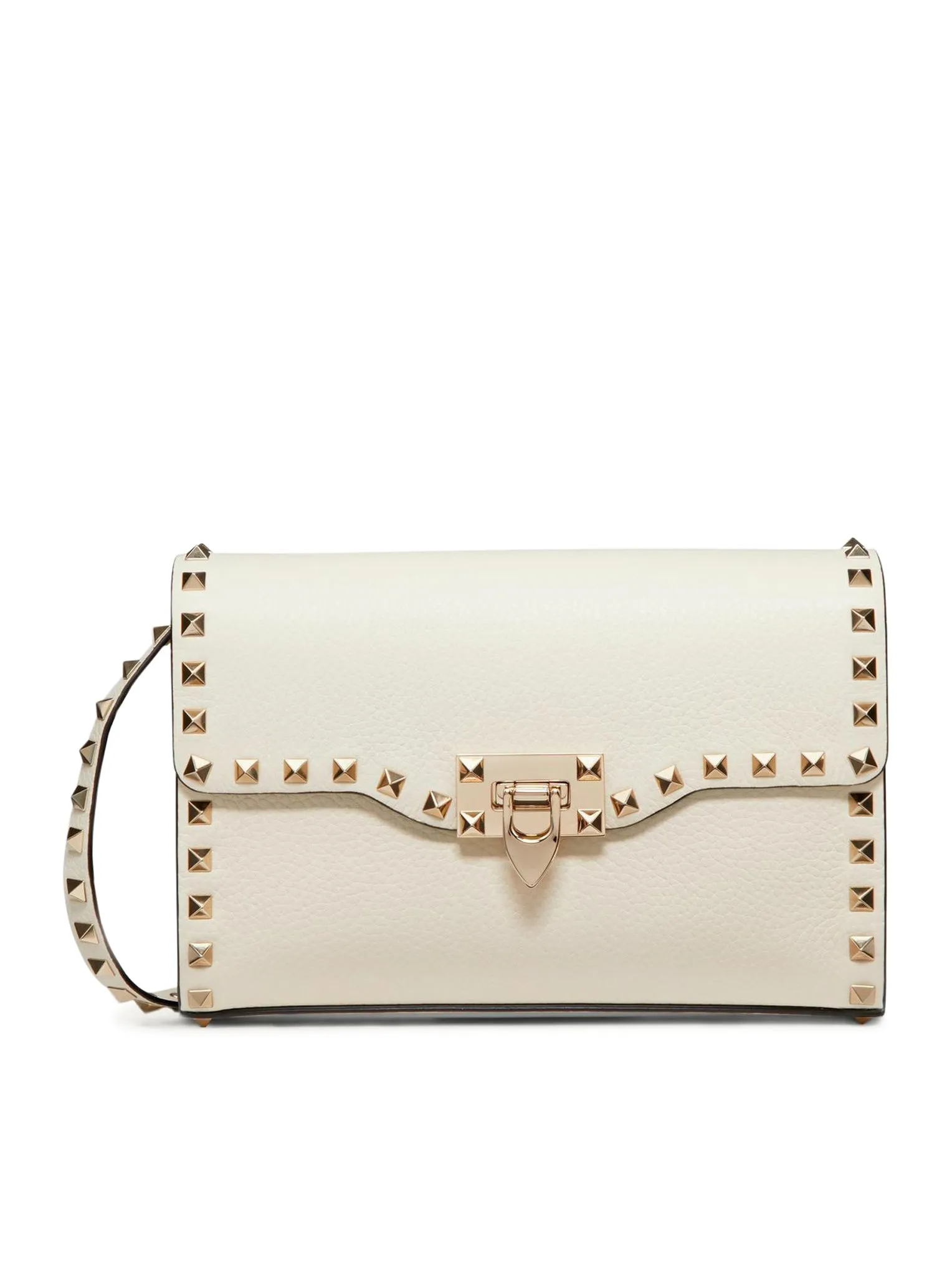 SMALL ROCKSTUD SHOULDER BAG IN GRENADE CALFSKIN