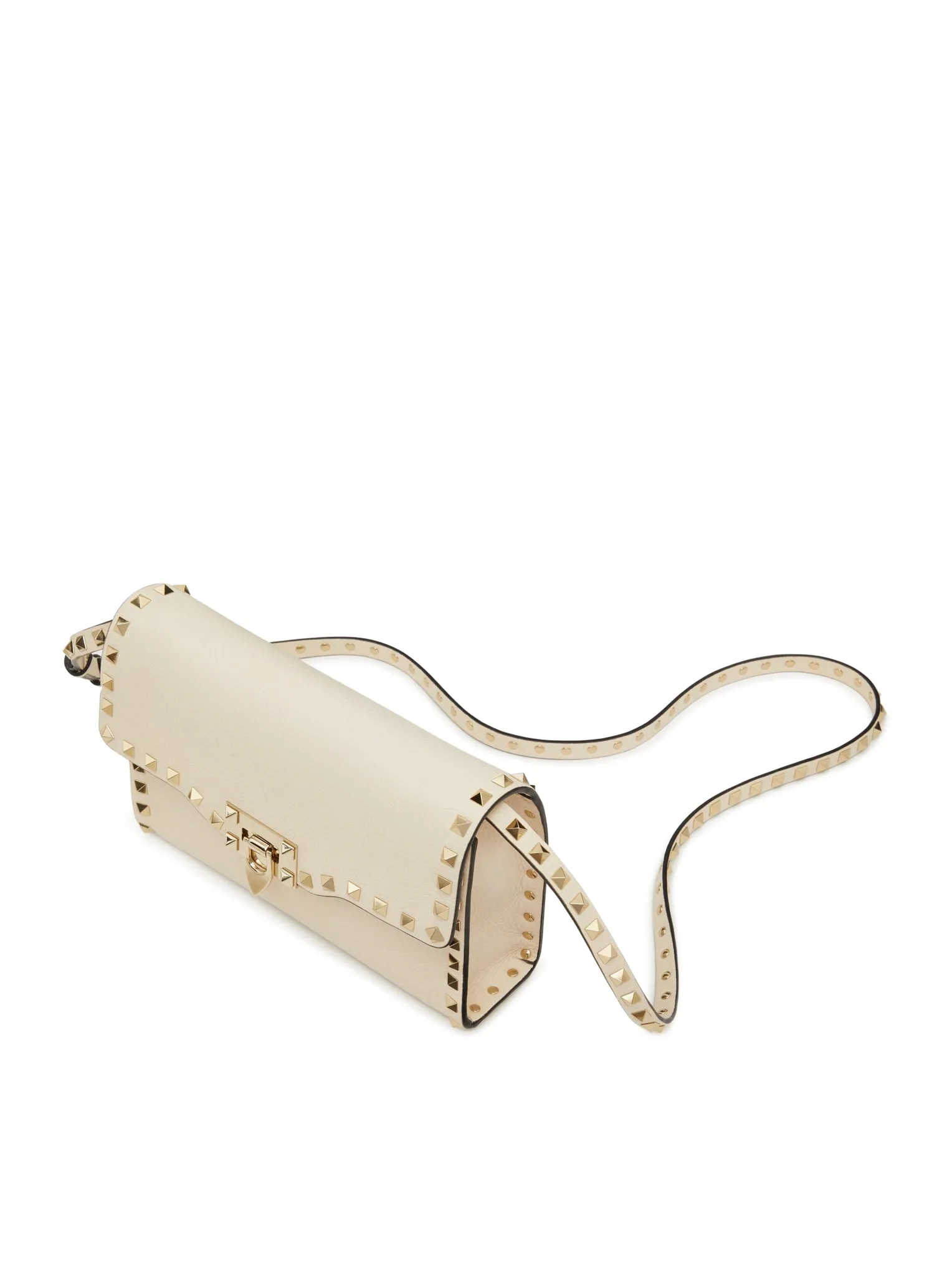 SMALL ROCKSTUD SHOULDER BAG IN GRENADE CALFSKIN