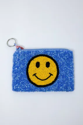 Smiley Beaded Coin Purse