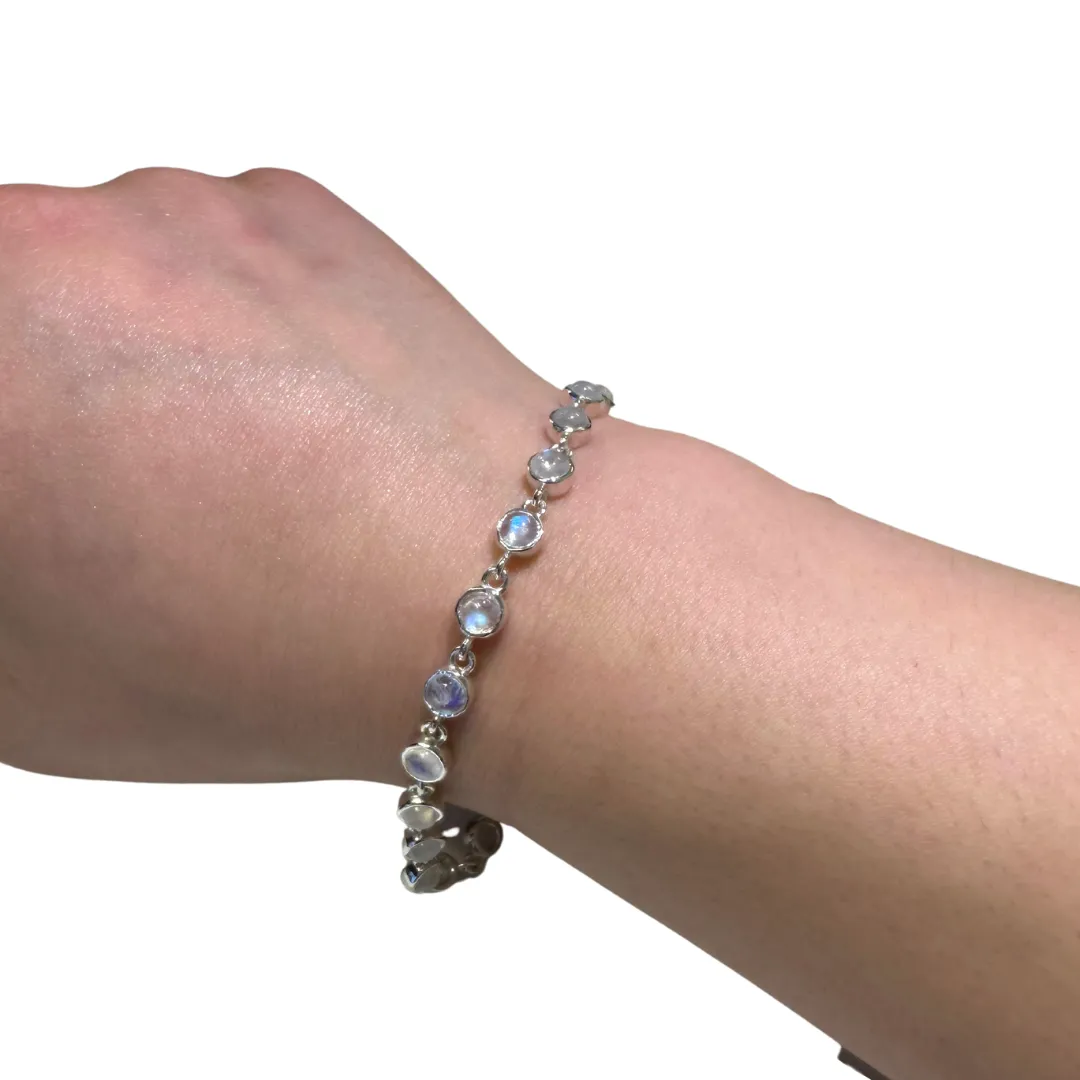 Sterling Silver Moonstone Bracelet