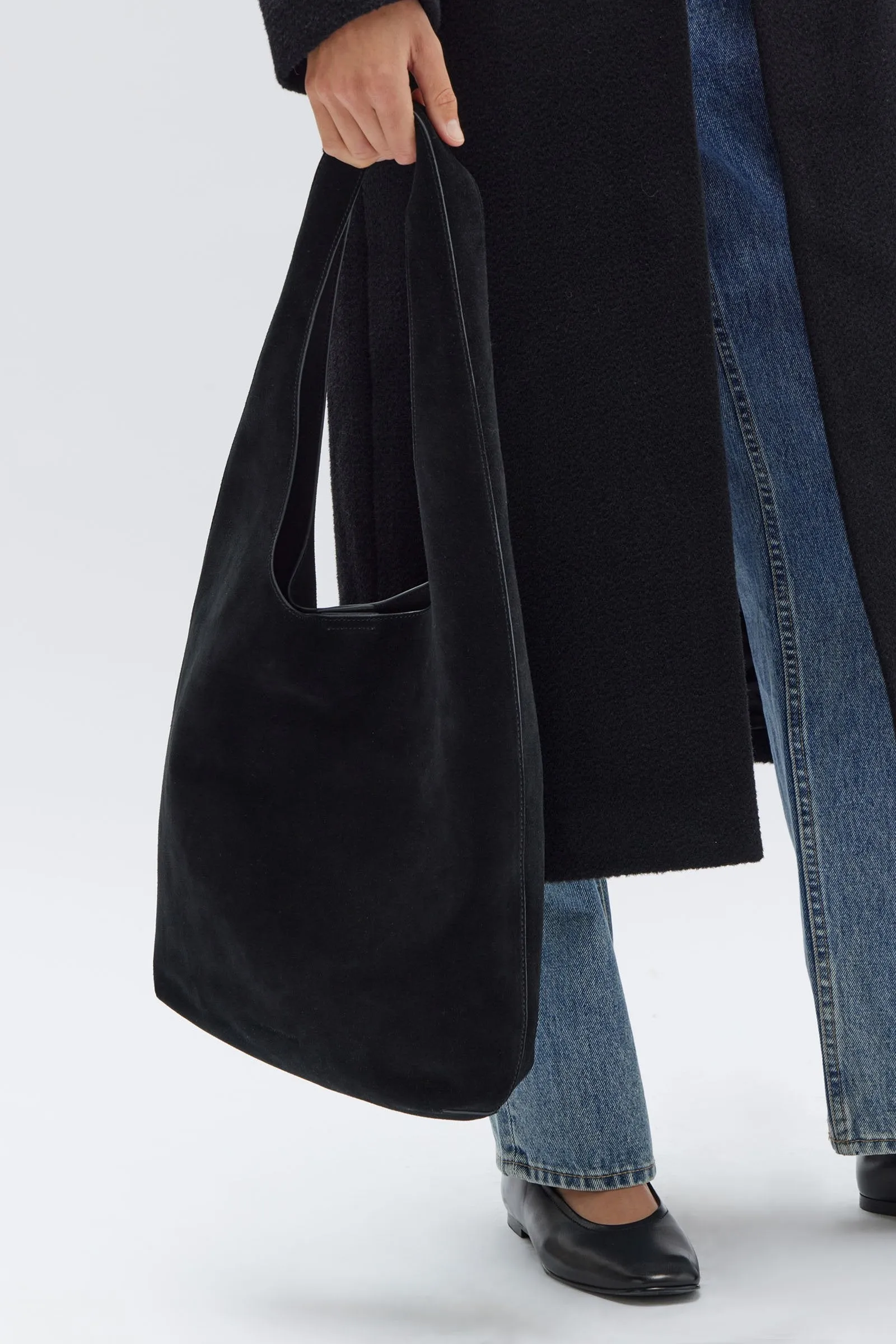 Suede Hobo Bag