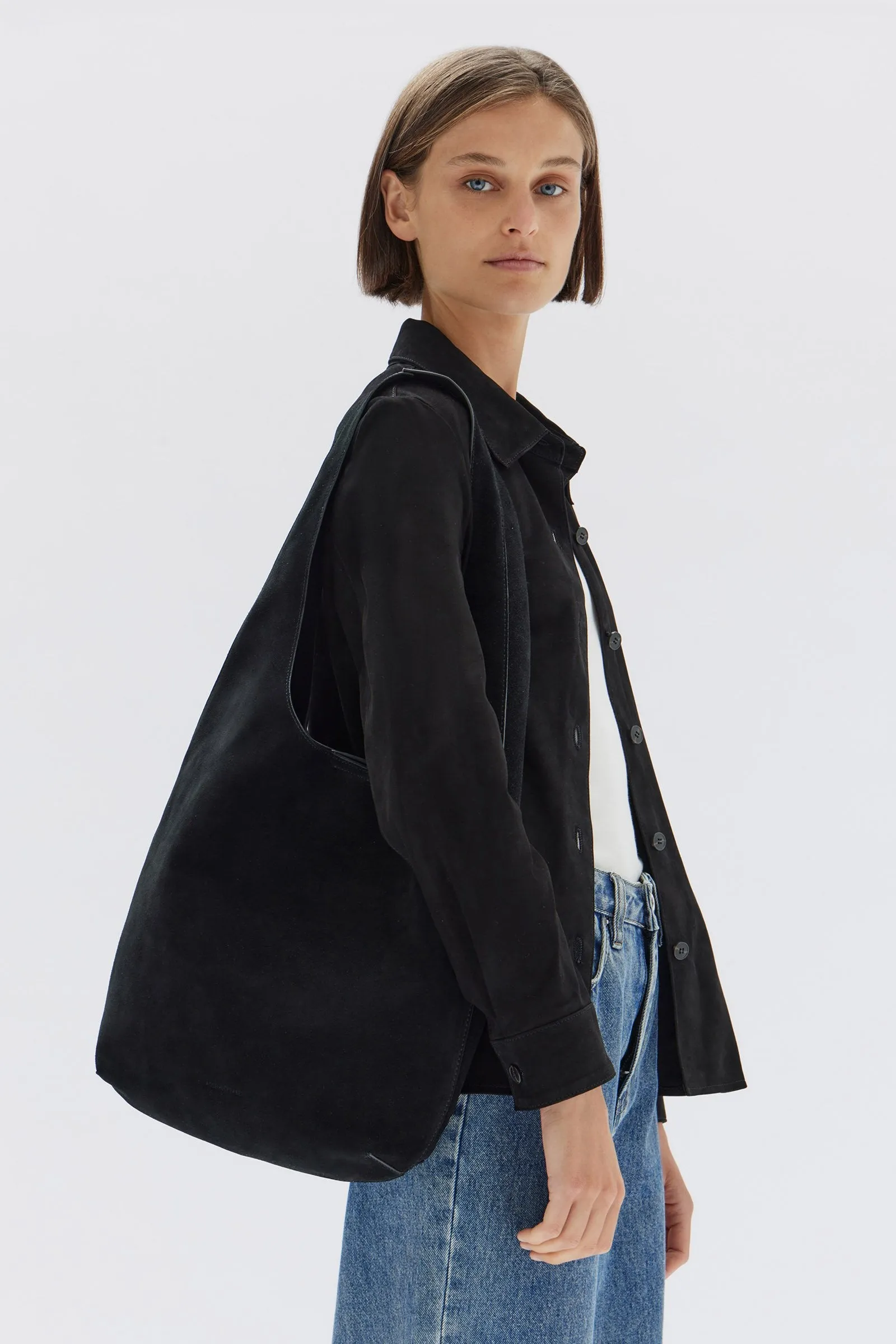 Suede Hobo Bag