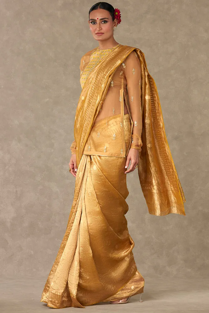 'Sunehri' Tissue Saree