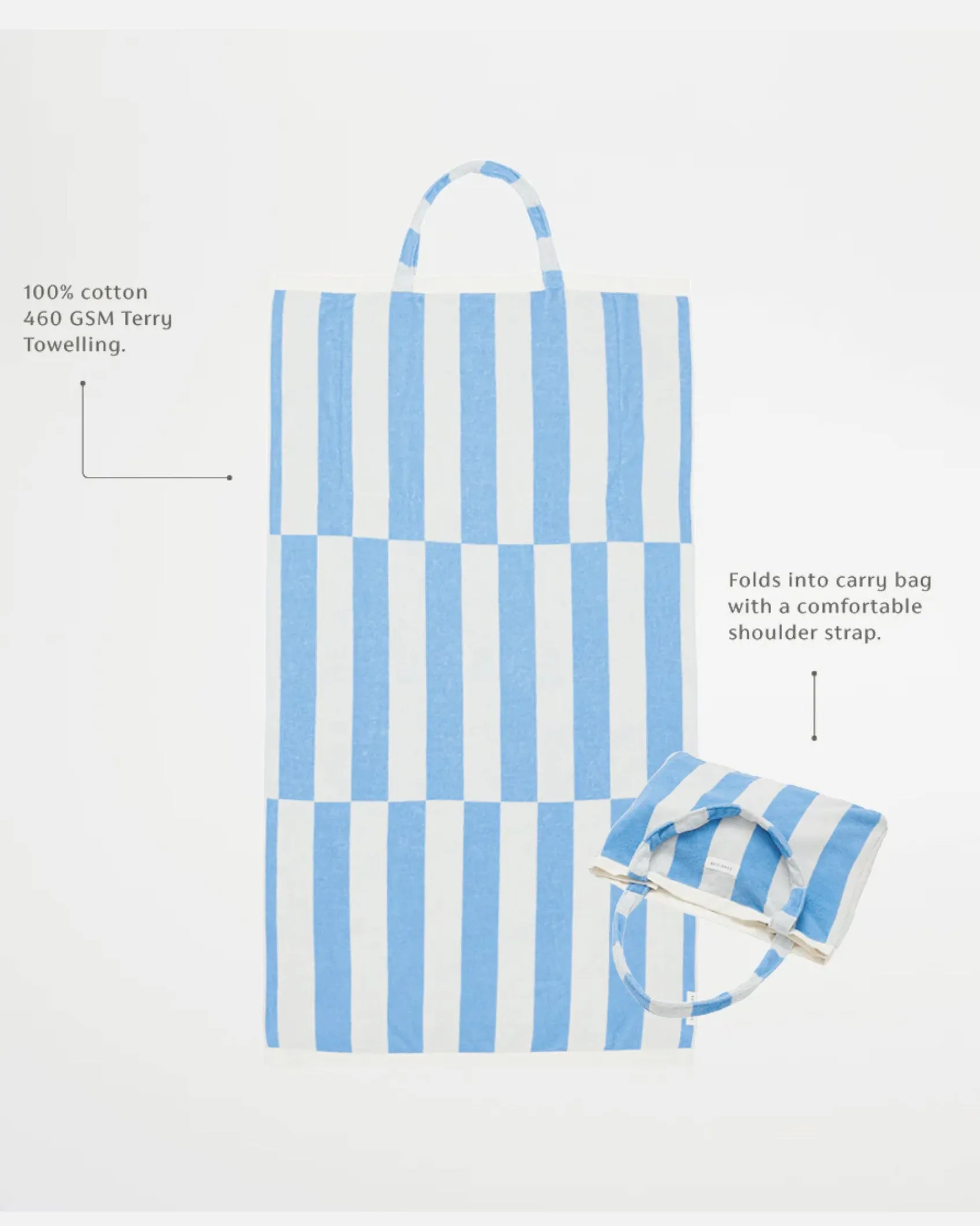 SUNNYLIFE 2-in-1 Convertible Beach Towel and Tote Bag