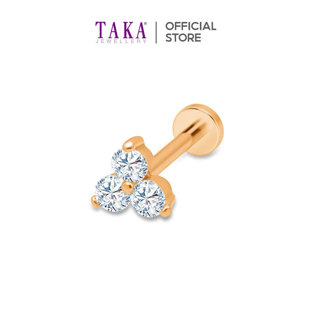 TAKA Jewellery 18K Diamond Single Stud Earring