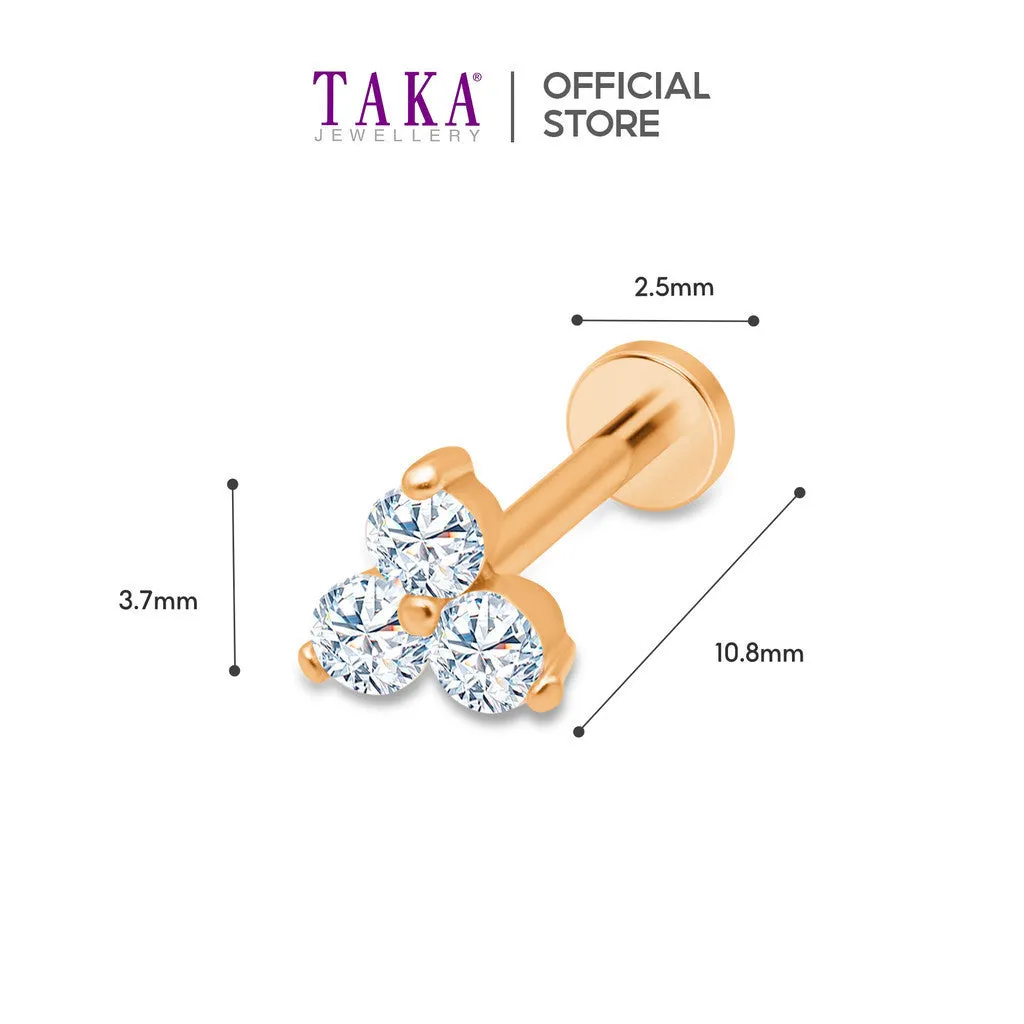 TAKA Jewellery 18K Diamond Single Stud Earring