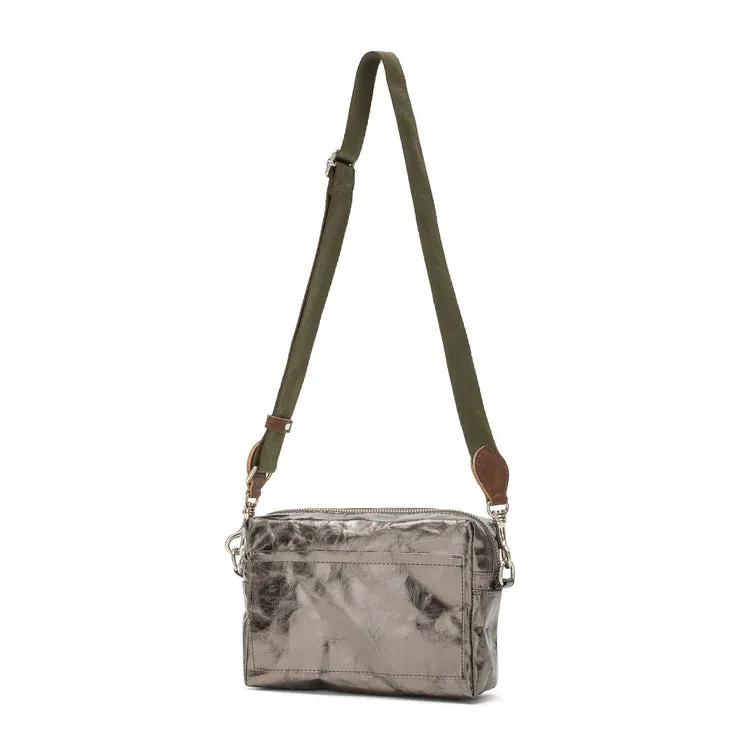 Tracolla Large Crossbody Bag in pewter by Uashmama