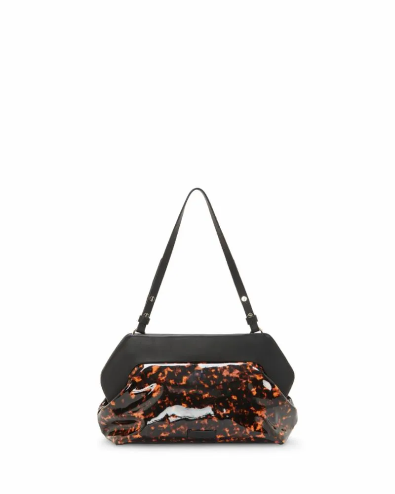 Vince Camuto Handbag AMARI CLUTCH TORTOISE/PATENT PU  MULTI