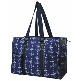 Vintage Anchor NGIL Zippered Caddy Large Organizer Tote Bag