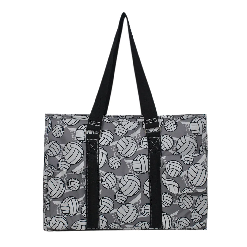 Volleyball Court NGIL Zippered Caddy Large Organizer Tote Bag