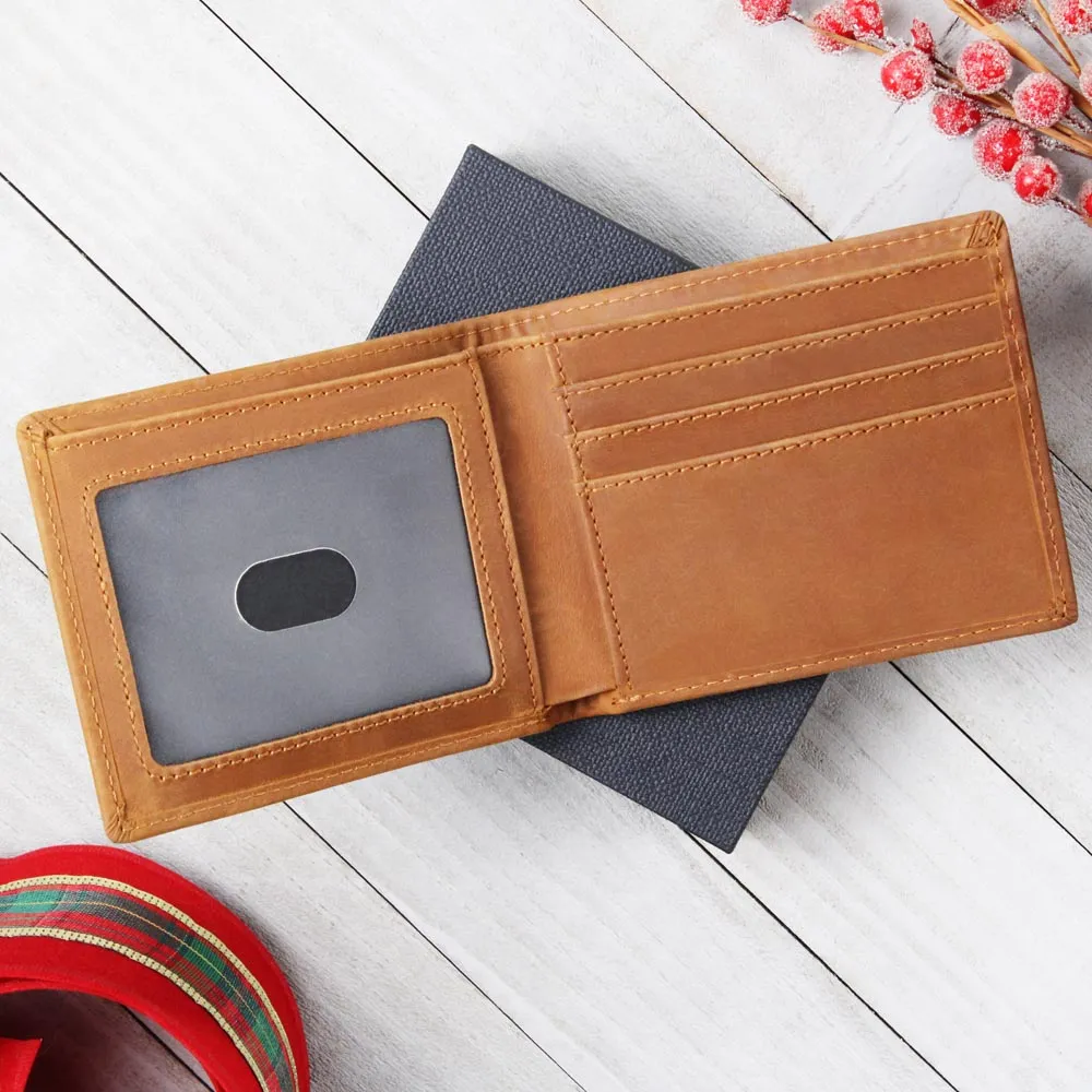 Wallet Design_Dad  In Your Arms, I Found Comfort Leather Wallet