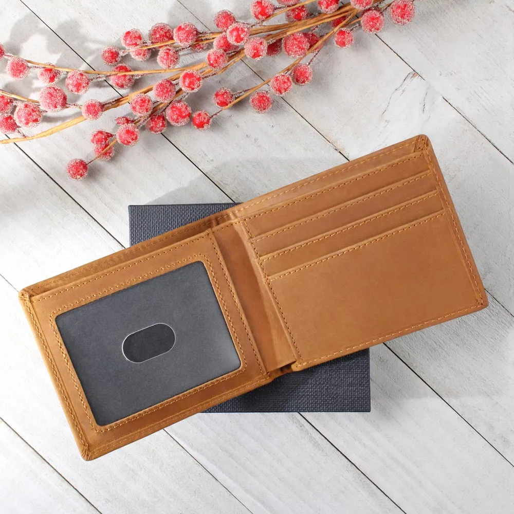 Wallet Design_Dad  In Your Arms, I Found Comfort Leather Wallet