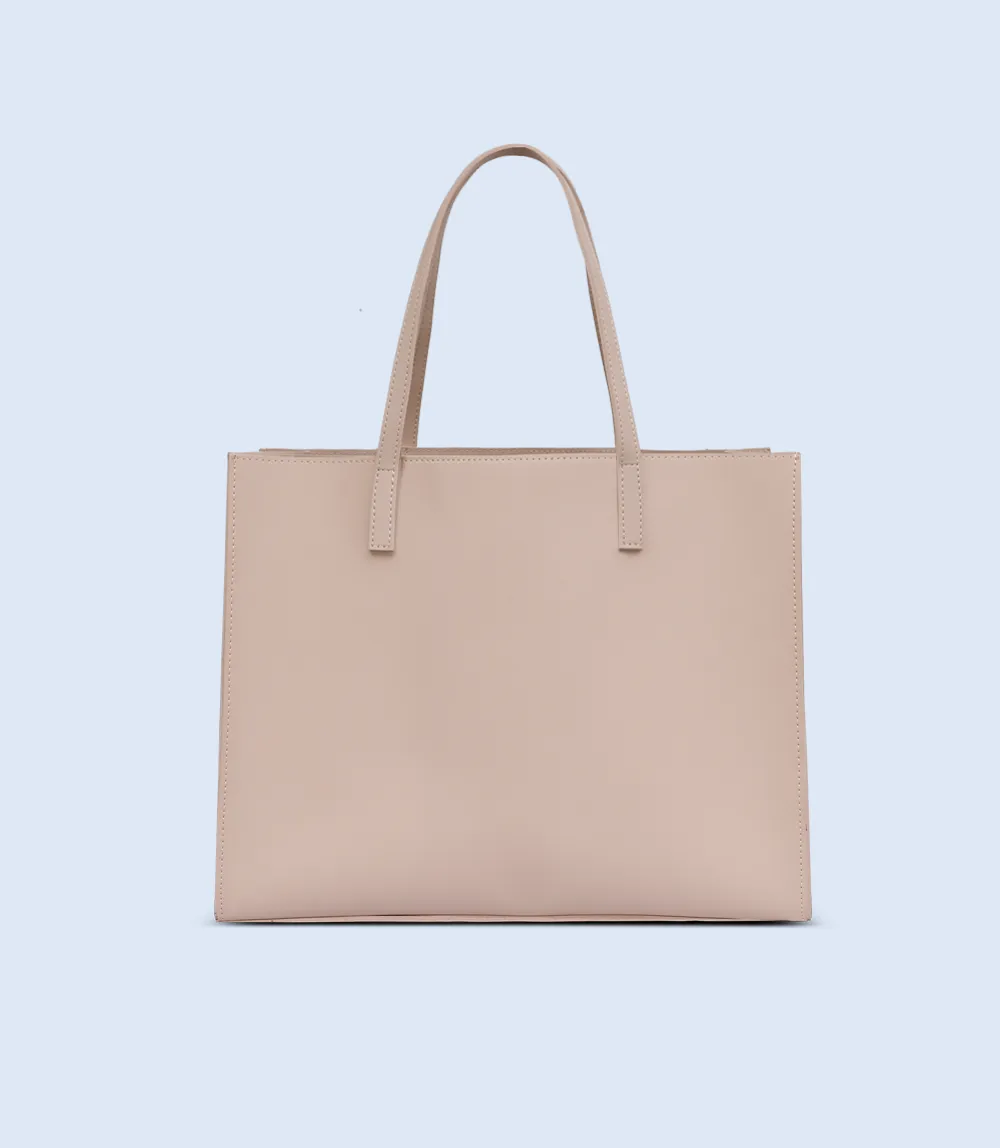 WB2087-BEIGE-Women Shoulder Bag