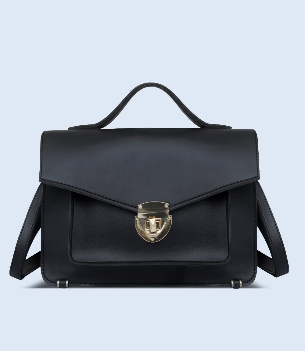 WB2290-BLACK-Women Shoulder Bag